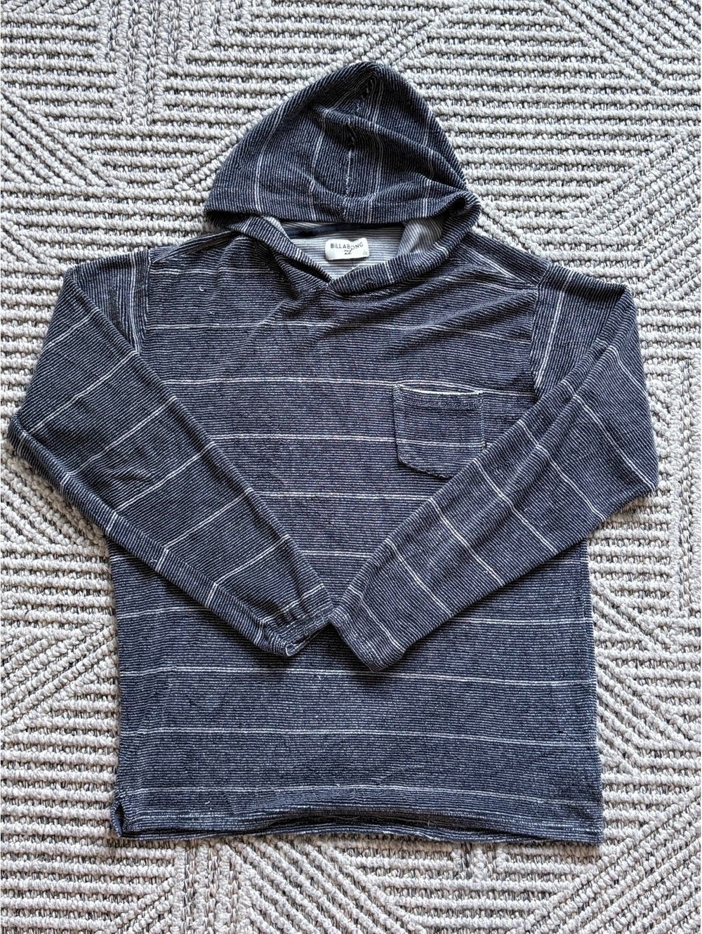 Billabong Men's Hooded Pullover Sweatshirt Size L Cotton